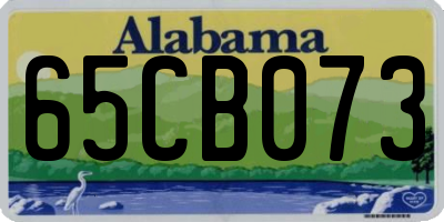 AL license plate 65CB073
