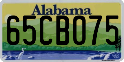 AL license plate 65CB075