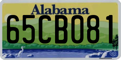 AL license plate 65CB081