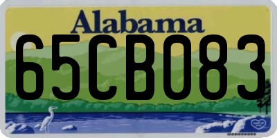 AL license plate 65CB083