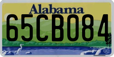 AL license plate 65CB084