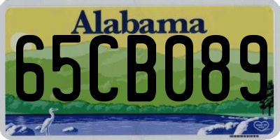 AL license plate 65CB089