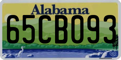 AL license plate 65CB093