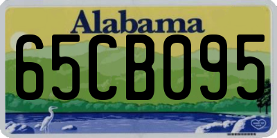 AL license plate 65CB095