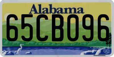 AL license plate 65CB096