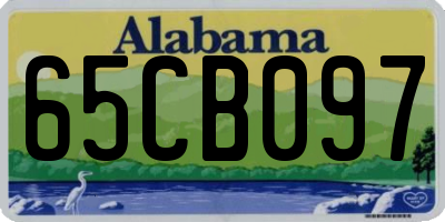 AL license plate 65CB097