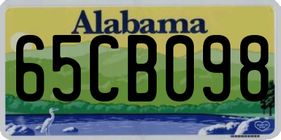 AL license plate 65CB098