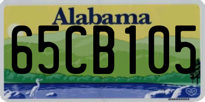 AL license plate 65CB105