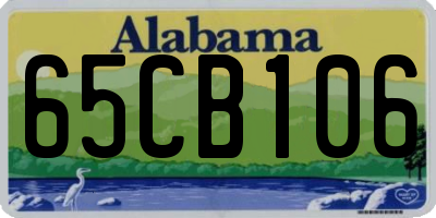 AL license plate 65CB106