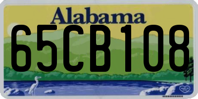 AL license plate 65CB108