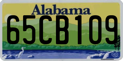 AL license plate 65CB109