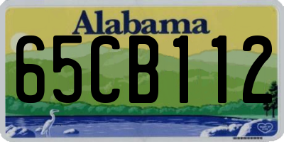 AL license plate 65CB112
