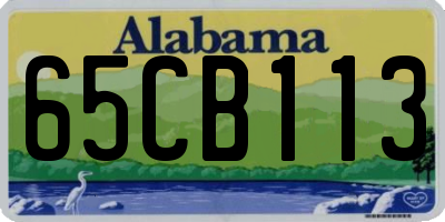 AL license plate 65CB113