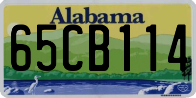 AL license plate 65CB114