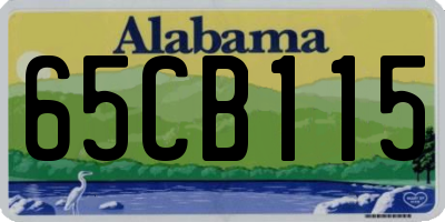 AL license plate 65CB115