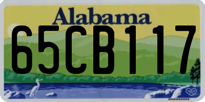 AL license plate 65CB117