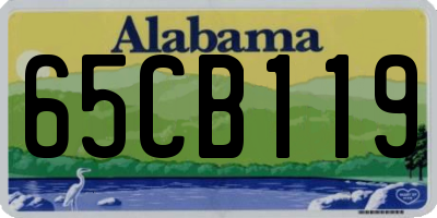 AL license plate 65CB119