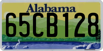 AL license plate 65CB128