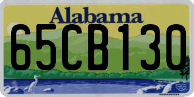 AL license plate 65CB130
