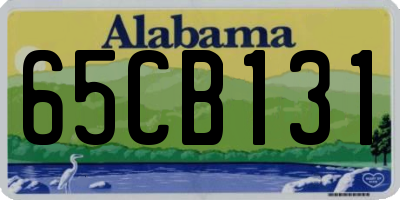 AL license plate 65CB131