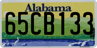 AL license plate 65CB133