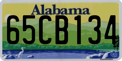 AL license plate 65CB134
