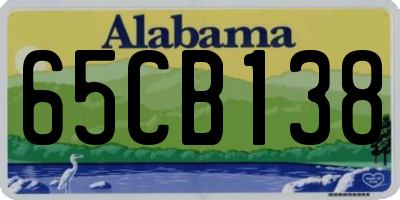 AL license plate 65CB138