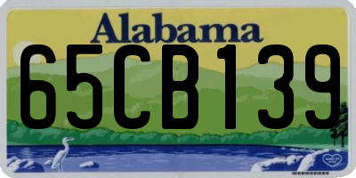 AL license plate 65CB139