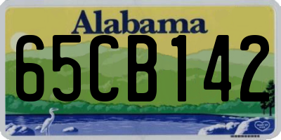 AL license plate 65CB142