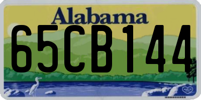 AL license plate 65CB144