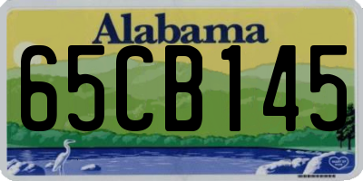 AL license plate 65CB145