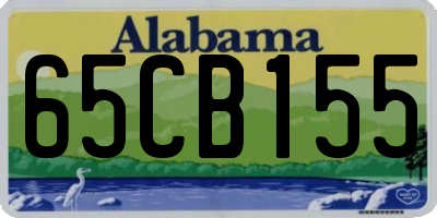 AL license plate 65CB155