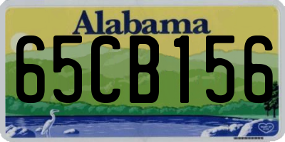 AL license plate 65CB156