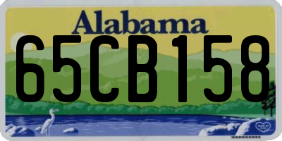 AL license plate 65CB158