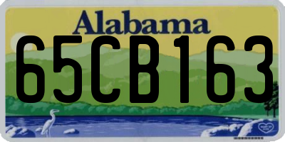 AL license plate 65CB163
