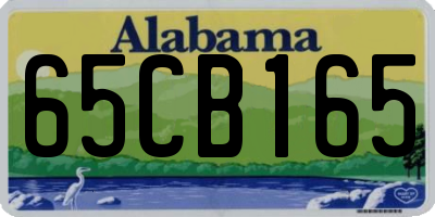 AL license plate 65CB165