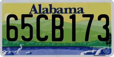 AL license plate 65CB173