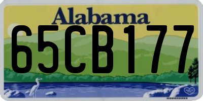 AL license plate 65CB177