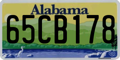 AL license plate 65CB178