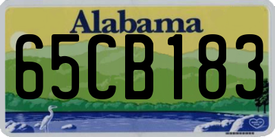 AL license plate 65CB183