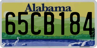 AL license plate 65CB184