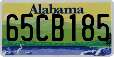 AL license plate 65CB185