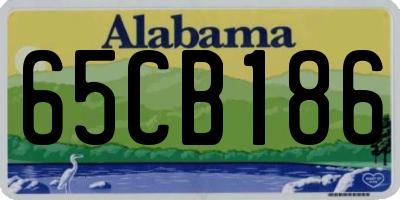 AL license plate 65CB186