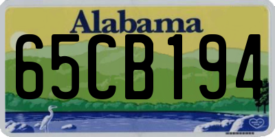AL license plate 65CB194