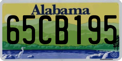 AL license plate 65CB195