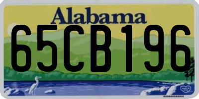 AL license plate 65CB196