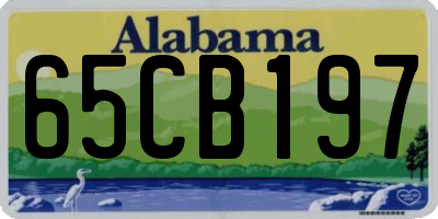 AL license plate 65CB197