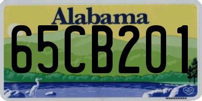 AL license plate 65CB201