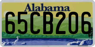 AL license plate 65CB206