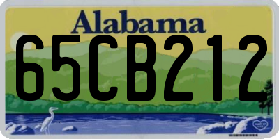 AL license plate 65CB212